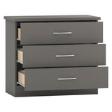 Wooden Chest Of 3 Drawers - Nevada
