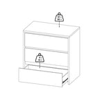 Wooden Chest Of 3 Drawers - Next