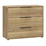 Wooden Chest of 3 Drawers - Orkney