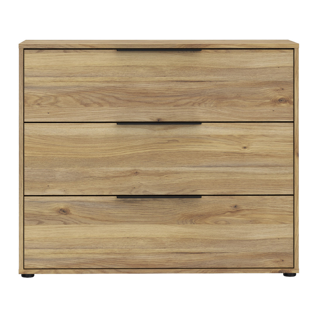 Wooden Chest of 3 Drawers - Orkney