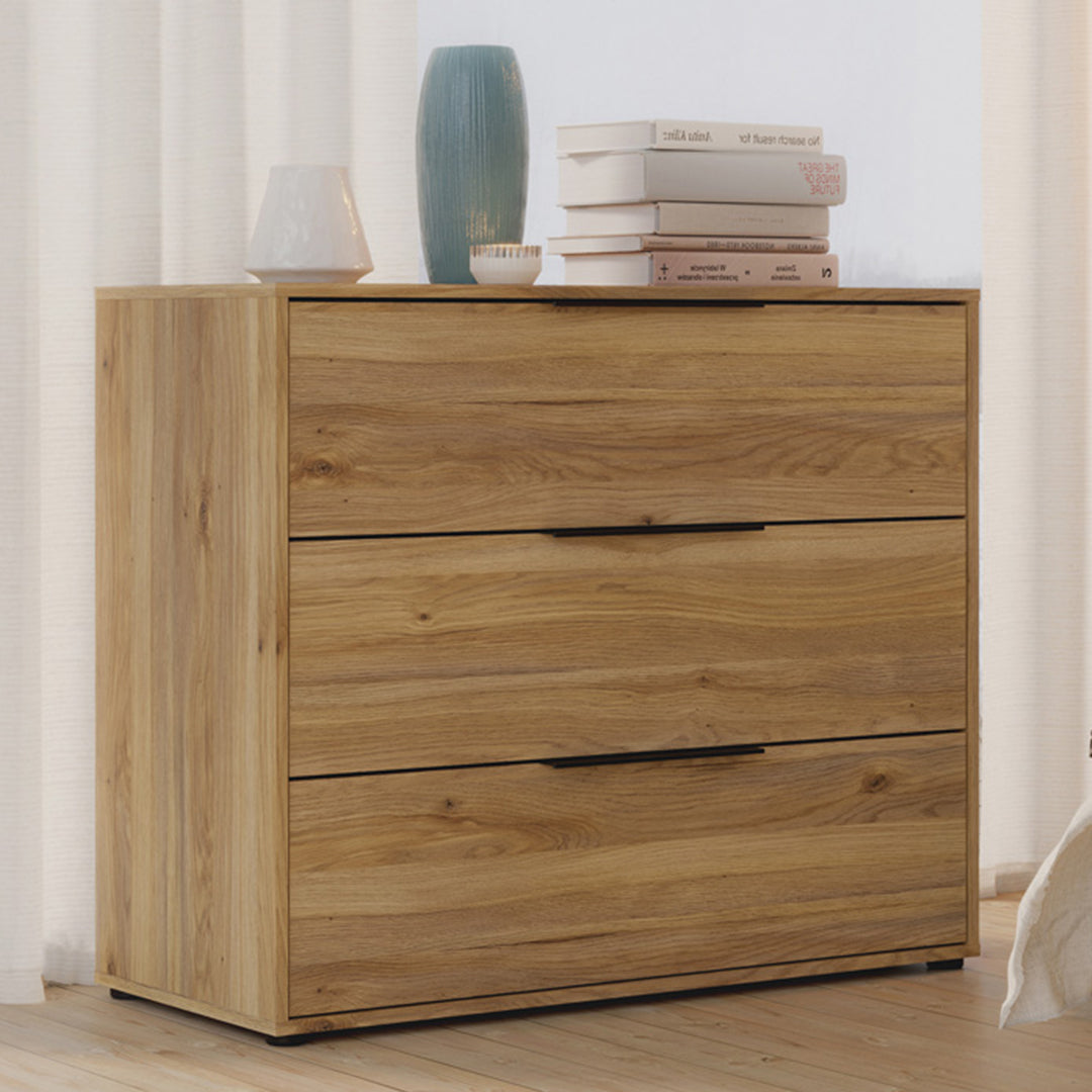 Wooden Chest of 3 Drawers - Orkney