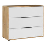 Wooden Chest of 3 Drawers - Orkney