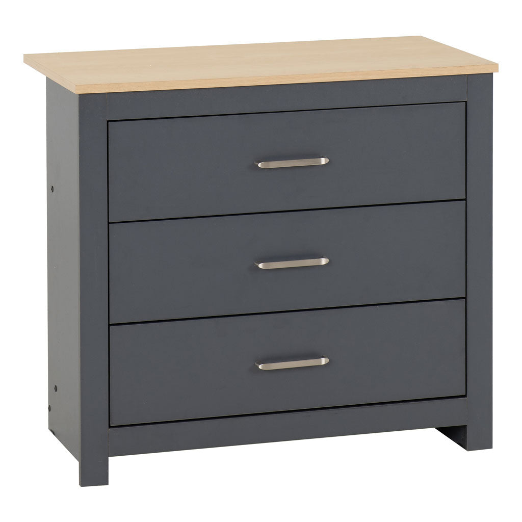Wooden Chest Of 3 Drawers - Portland