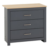 Wooden Chest Of 3 Drawers - Portland