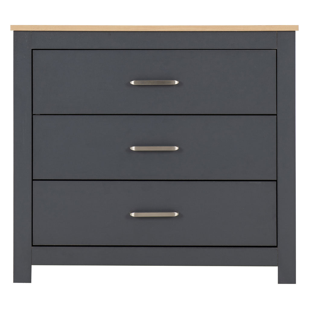 Wooden Chest Of 3 Drawers - Portland