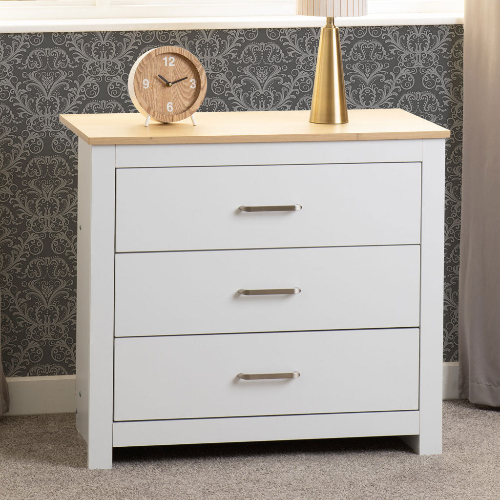Wooden Chest Of 3 Drawers - Portland