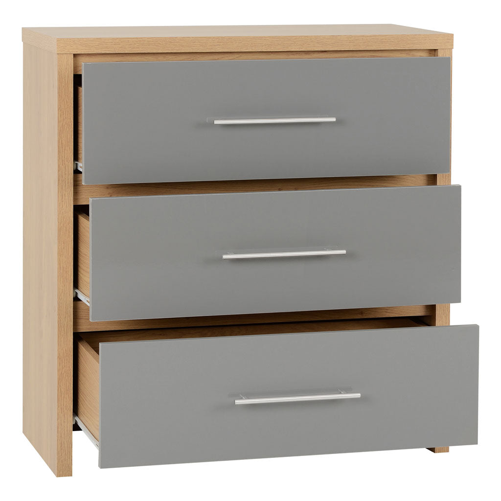 Wooden Chest Of 3 Drawers - Seville