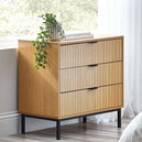 Wooden Chest Of 3 Drawers - Sia
