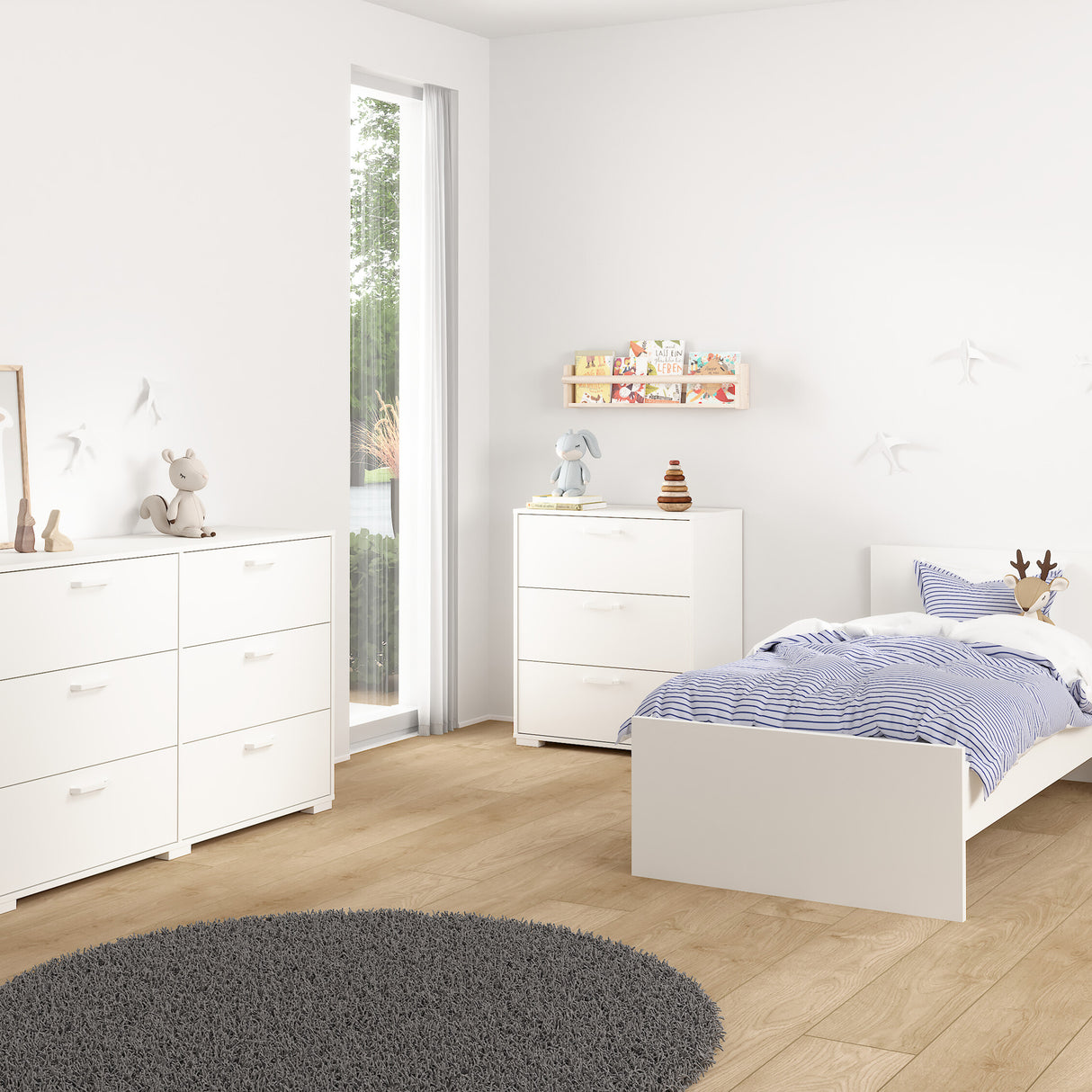 Wooden Chest Of 3 Drawers - Sofia