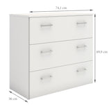 Wooden Chest Of 3 Drawers - Space