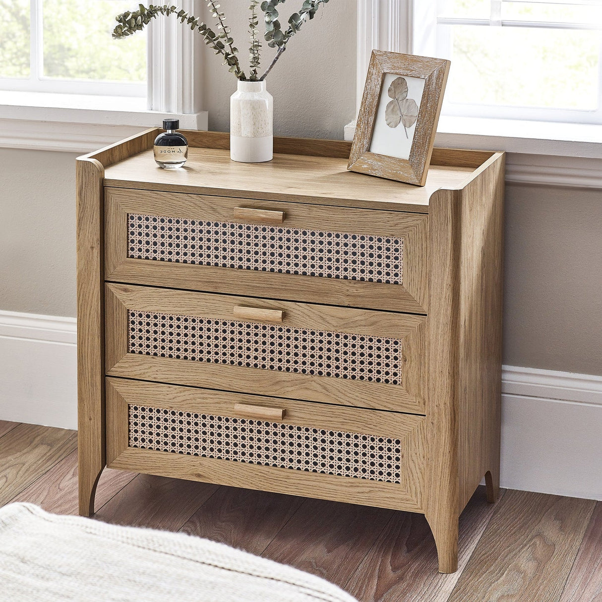 Wooden Chest Of 3 Drawers - Sydney