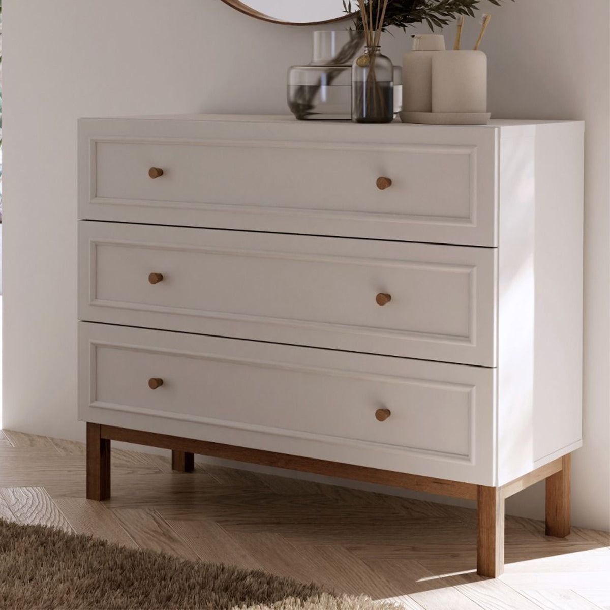 Wooden Chest Of 3 Drawers - Wensley
