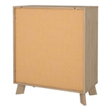 Wooden Chest Of 3 Drawers With White Fronts - Ikast