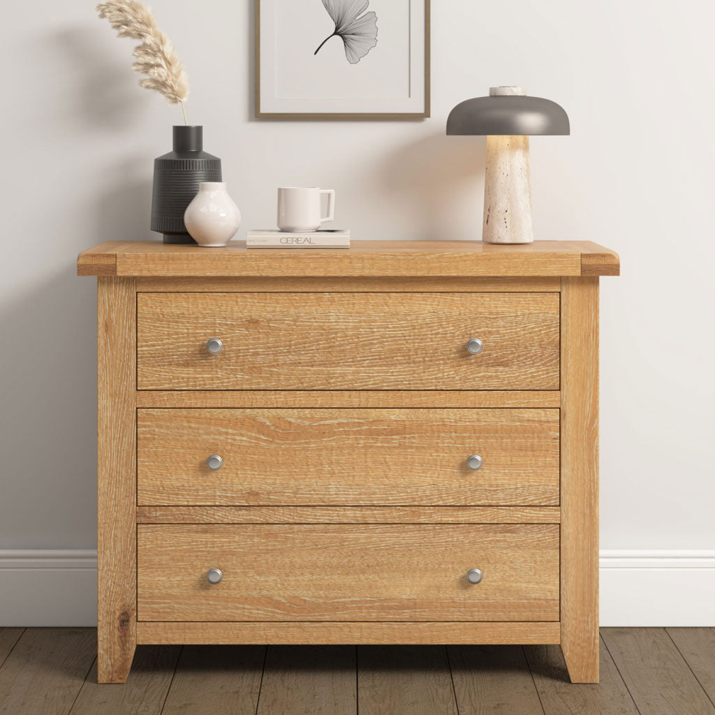 Wooden Chest Of 3 Drawers - Windsor