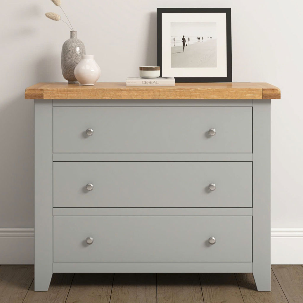 Wooden Chest Of 3 Drawers - Windsor