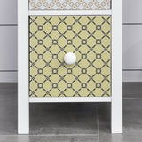 Wooden Chest Of 4 Drawers 25cm Wide - Velmora