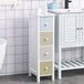 Wooden Chest Of 4 Drawers 25cm Wide - Velmora