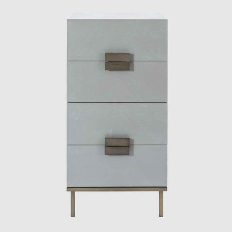 Wooden Chest Of 4 Drawers 50cm Wide Narrow - Lilly