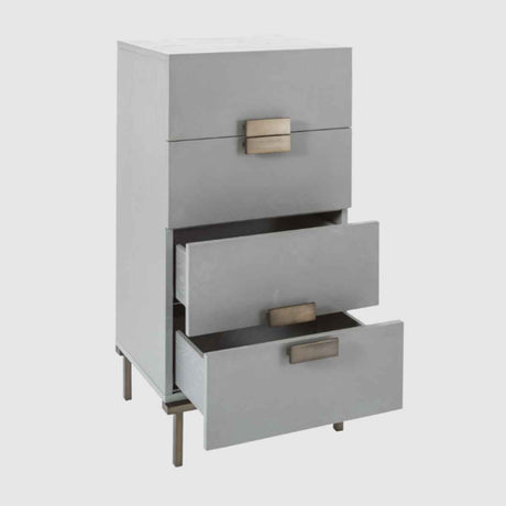 Wooden Chest Of 4 Drawers 50cm Wide Narrow - Lilly