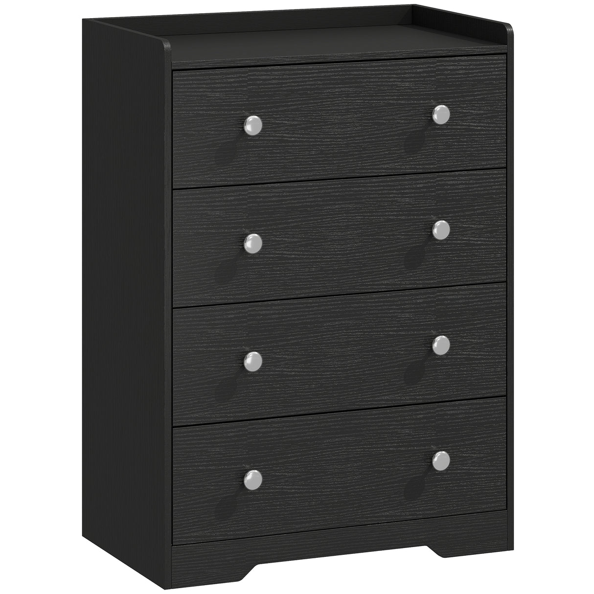 Wooden Chest Of 4 Drawers 60cm W x 37cm D - Velmora