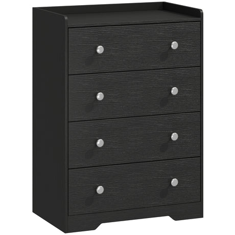 Wooden Chest Of 4 Drawers 60cm W x 37cm D - Velmora