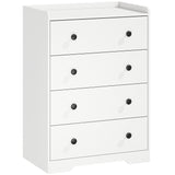 Wooden Chest Of 4 Drawers 60cm W x 37cm D - Velmora