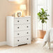 Wooden Chest Of 4 Drawers 60cm W x 37cm D - Velmora
