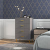 Wooden Chest Of 4 Drawers 60cm Wide - Velmora