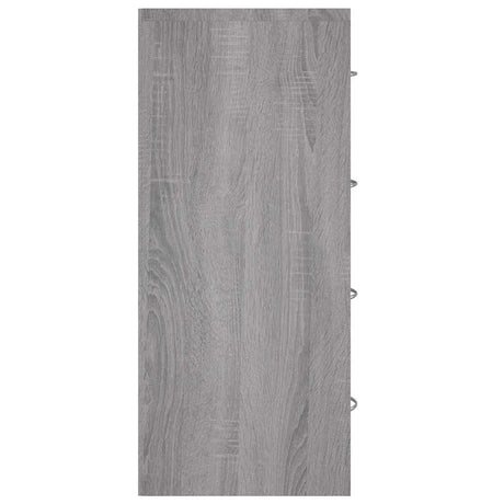 Wooden Chest Of 4 Drawers 60cm Wide With Handle - Vantage Home