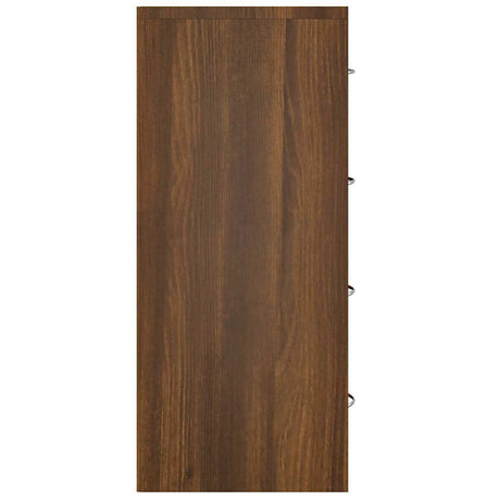 Wooden Chest Of 4 Drawers 60cm Wide With Handle - Vantage Home