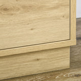 Wooden Chest Of 4 Drawers 60cm Wide With Rattan Weave Panel - Velmora