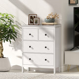 Wooden Chest Of 4 Drawers 74cm Wide - Velmora