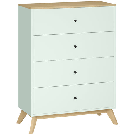 Wooden Chest Of 4 Drawers 77cm Wide - Velmora