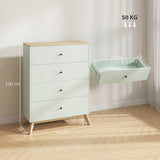 Wooden Chest Of 4 Drawers 77cm Wide - Velmora
