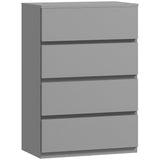 Wooden Chest Of 4 Drawers 80cm H x 55cm W x 34cm D - Velmora
