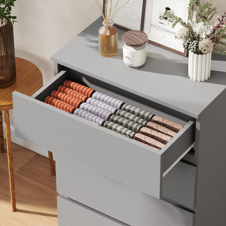 Wooden Chest Of 4 Drawers 80cm H x 55cm W x 34cm D - Velmora