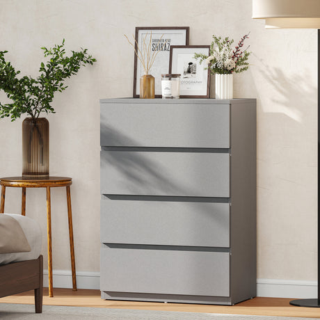 Wooden Chest Of 4 Drawers 80cm H x 55cm W x 34cm D - Velmora