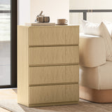 Wooden Chest Of 4 Drawers 80cm H x 55cm W x 34cm D - Velmora