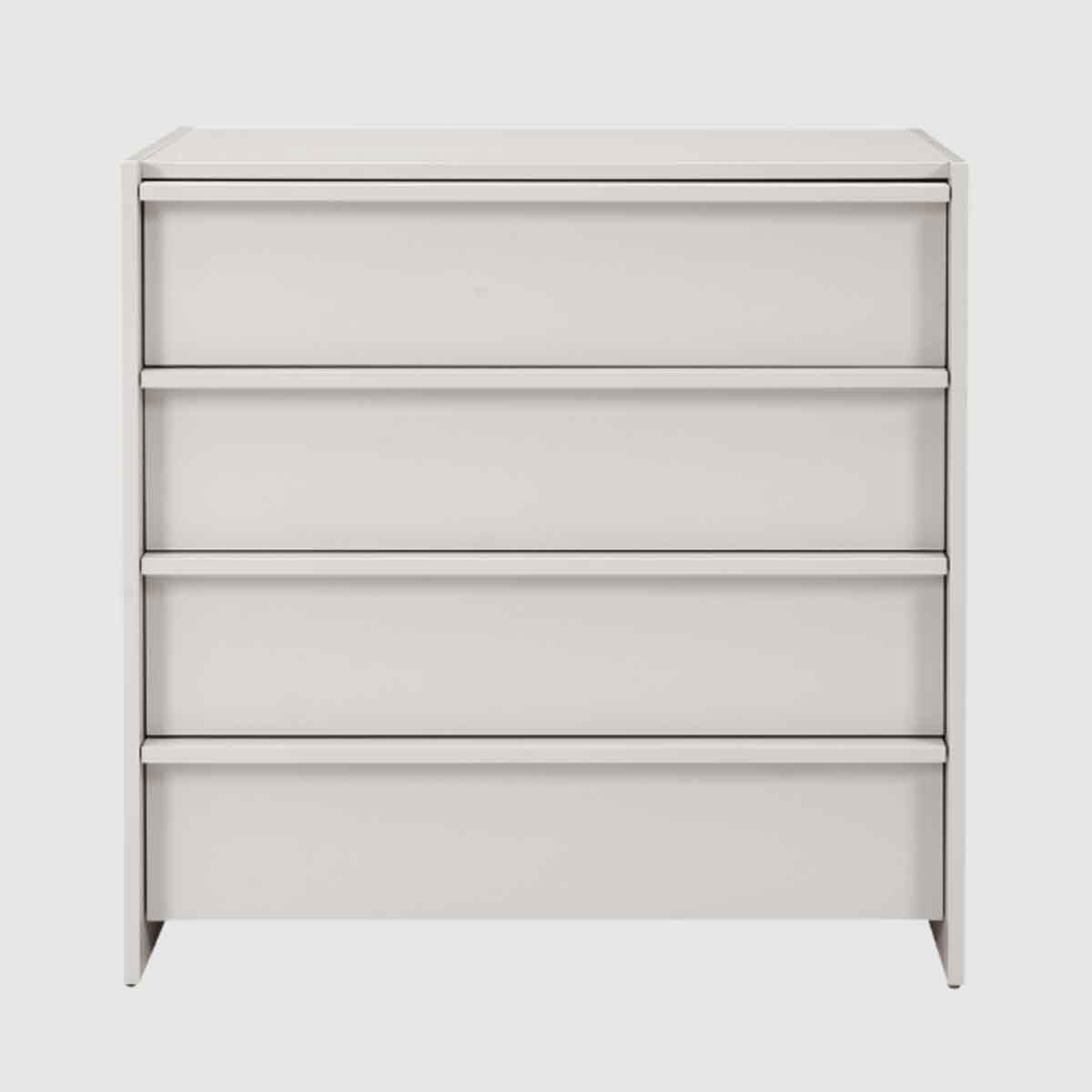 Wooden Chest Of 4 Drawers 80cm Wide - Albion