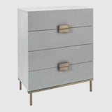 Wooden Chest Of 4 Drawers 80cm Wide - Lilly