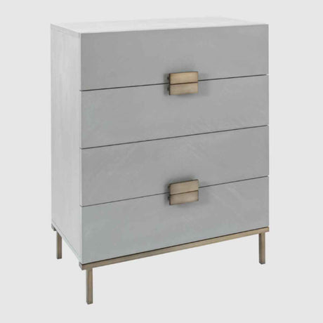 Wooden Chest Of 4 Drawers 80cm Wide - Lilly