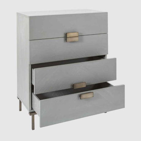 Wooden Chest Of 4 Drawers 80cm Wide - Lilly