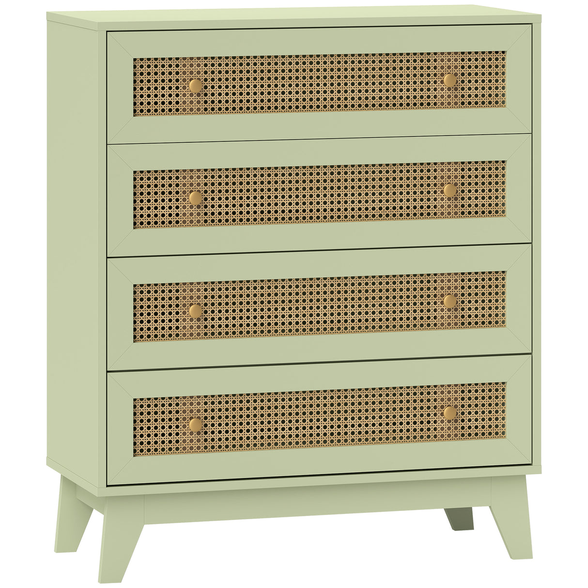 Wooden Chest Of 4 Drawers 80cm Wide - Velmora