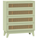 Wooden Chest Of 4 Drawers 80cm Wide - Velmora