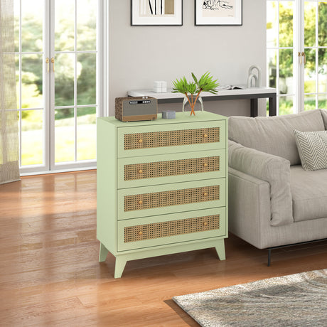 Wooden Chest Of 4 Drawers 80cm Wide - Velmora