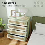 Wooden Chest Of 4 Drawers 80cm Wide - Velmora