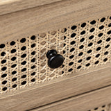 Wooden Chest Of 4 Drawers 80cm Wide - Velmora