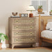 Wooden Chest Of 4 Drawers 80cm Wide - Velmora