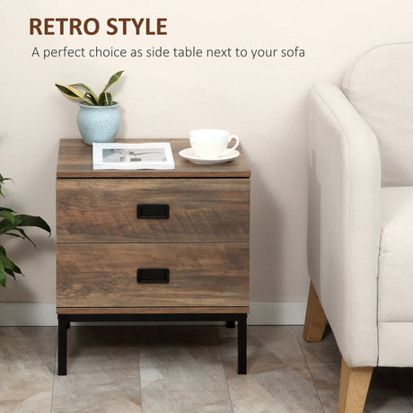Wooden Chest Of 4 Drawers 80cm Wide With Bedside Cabinet 45cm Wide - Velmora