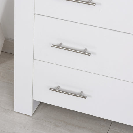 Wooden Chest Of 4 Drawers 90cm Wide - Velmora